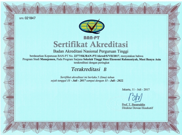 Akreditasi S1 Manajemen